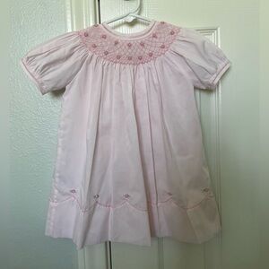 Pink Smocked Dress